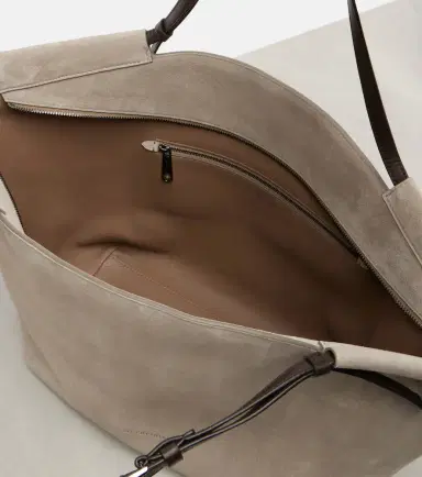 Brunello Cucinelli Sartorial Large suede tote bag | Thumbnail 4 Brunello Cucinelli Sartorial Large suede tote bag | Thumbnail 4