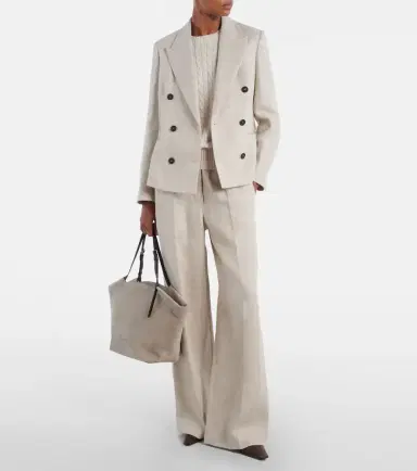 Brunello Cucinelli Sartorial Large suede tote bag | Thumbnail 5 Brunello Cucinelli Sartorial Large suede tote bag | Thumbnail 5