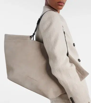 Brunello Cucinelli Sartorial Large suede tote bag | Thumbnail 6 Brunello Cucinelli Sartorial Large suede tote bag | Thumbnail 6