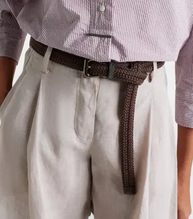 Brunello Cucinelli Monili braided leather belt | Thumbnail 3