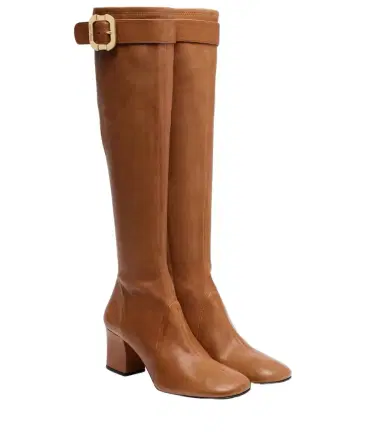 Miu Miu Leather knee-high boots | Thumbnail 1 Miu Miu Leather knee-high boots | Thumbnail 1