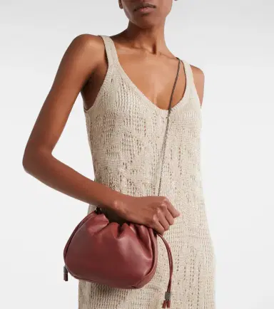 Brunello Cucinelli Mellow Mini leather crossbody bag | Thumbnail 2 Brunello Cucinelli Mellow Mini leather crossbody bag | Thumbnail 2
