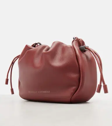 Brunello Cucinelli Mellow Mini leather crossbody bag | Thumbnail 5 Brunello Cucinelli Mellow Mini leather crossbody bag | Thumbnail 5