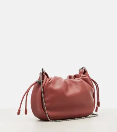 Brunello Cucinelli Mellow Mini leather crossbody bag | Thumbnail 6 Brunello Cucinelli Mellow Mini leather crossbody bag | Thumbnail 6