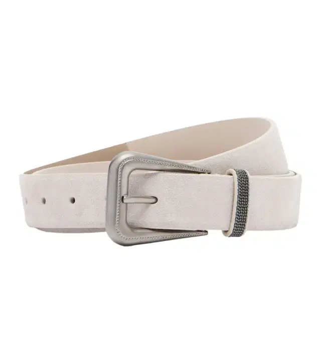 Brunello Cucinelli Monili suede belt