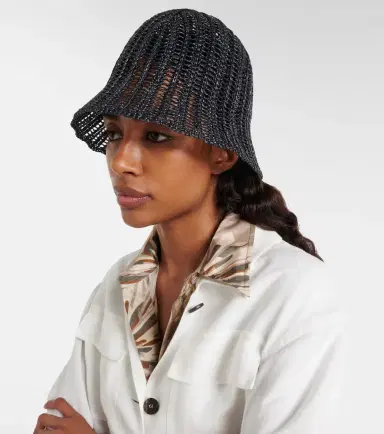 Brunello Cucinelli Woven bucket hat | Thumbnail 4