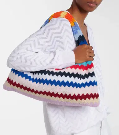 Missoni Zigzag cotton terry top-handle bag | Thumbnail 4