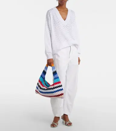 Missoni Zigzag cotton terry top-handle bag | Thumbnail 5