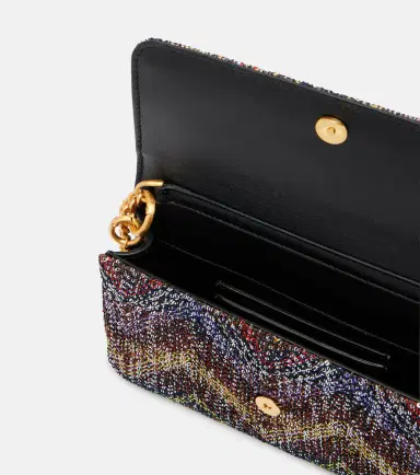 Missoni Caperdoni Small leather-trimmed sequined crossbody bag | Thumbnail 3