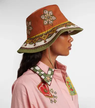 Alemais Alémais Printed cotton fedora | Thumbnail 5