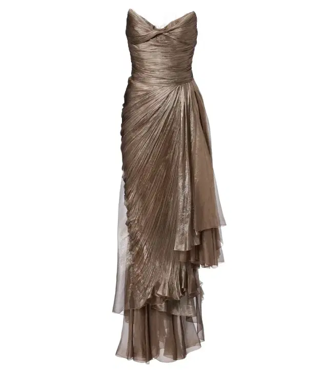 Jolie lace-trimmed silk bustier dress