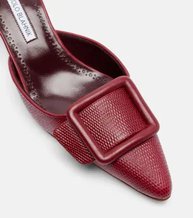 Manolo Blahnik Maysale 50 snake-effect leather mules | Thumbnail 2 Manolo Blahnik Maysale 50 snake-effect leather mules | Thumbnail 2