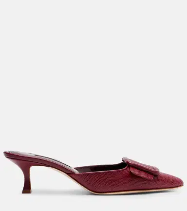 Manolo Blahnik Maysale 50 snake-effect leather mules | Thumbnail 3 Manolo Blahnik Maysale 50 snake-effect leather mules | Thumbnail 3