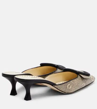 Manolo Blahnik Maysale 50 snake-effect leather mules | Thumbnail 4 Manolo Blahnik Maysale 50 snake-effect leather mules | Thumbnail 4