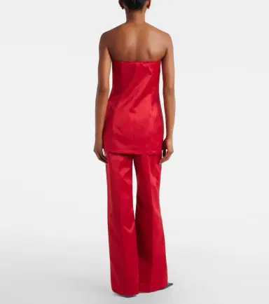 The Frankie Shop Brickell satin wide-leg pants | Thumbnail 4 The Frankie Shop Brickell satin wide-leg pants | Thumbnail 4