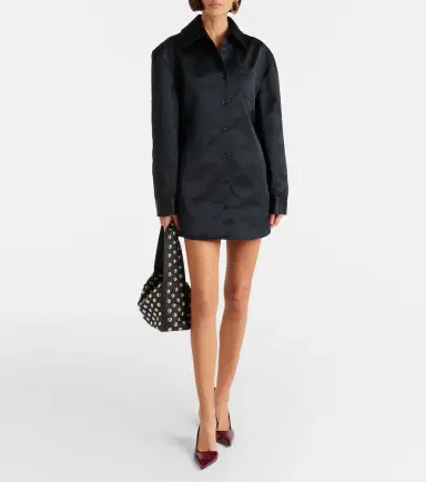 The Frankie Shop Akita satin shirt dress | Thumbnail 2