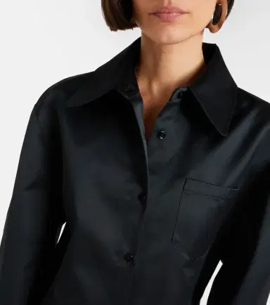 The Frankie Shop Akita satin shirt dress | Thumbnail 3