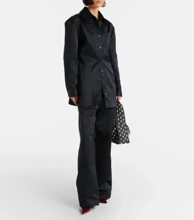 The Frankie Shop Akita satin shirt dress | Thumbnail 5