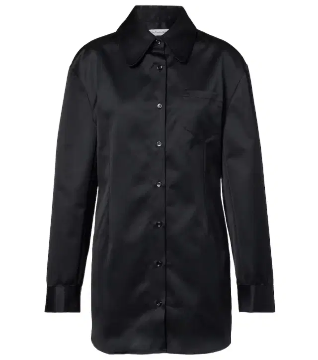 The Frankie Shop Akita satin shirt dress