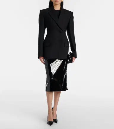 The Frankie Shop Samantha coated pencil skirt | Thumbnail 4
