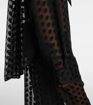 The Frankie Shop Peri polka-dot sheer shirt | Thumbnail 4 The Frankie Shop Peri polka-dot sheer shirt | Thumbnail 4