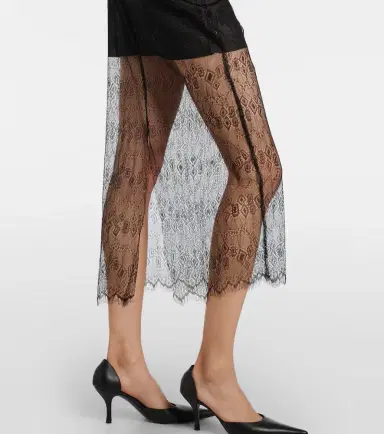 The Frankie Shop Alrose lace midi skirt | Thumbnail 2
