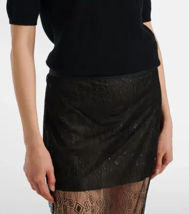 The Frankie Shop Alrose lace midi skirt | Thumbnail 3