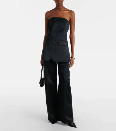 The Frankie Shop Brickell satin wide-leg pants | Thumbnail 2 The Frankie Shop Brickell satin wide-leg pants | Thumbnail 2
