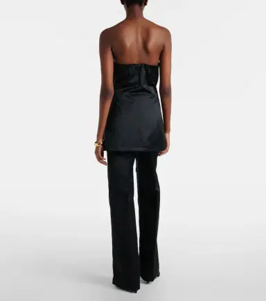 The Frankie Shop Brickell satin wide-leg pants | Thumbnail 4 The Frankie Shop Brickell satin wide-leg pants | Thumbnail 4