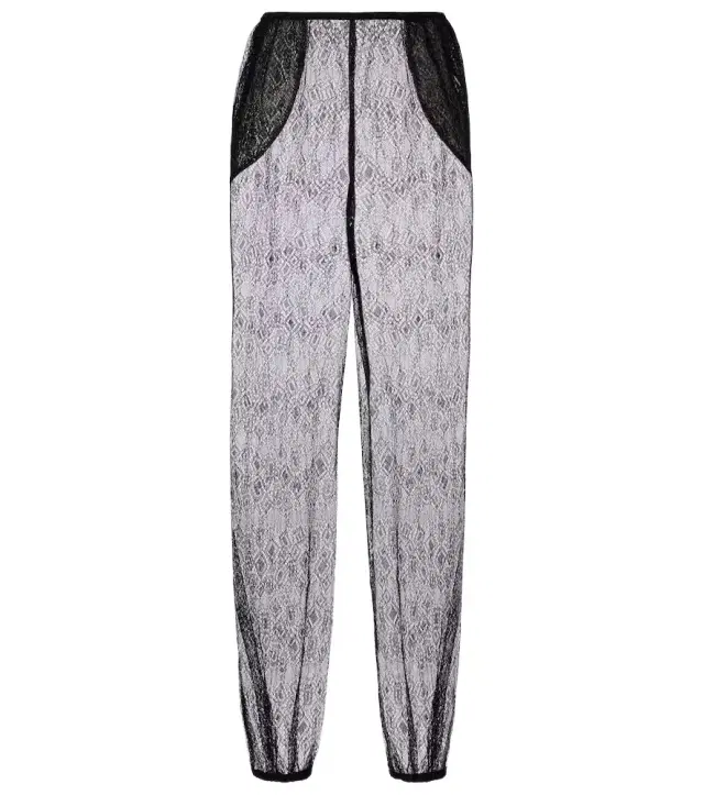 Orissa sheer wide-leg pants