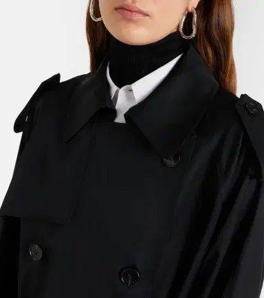 The Frankie Shop Veyron double-breasted twill trench coat | Thumbnail 2 The Frankie Shop Veyron double-breasted twill trench coat | Thumbnail 2