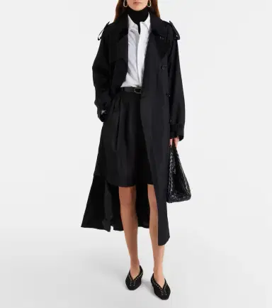 The Frankie Shop Veyron double-breasted twill trench coat | Thumbnail 4 The Frankie Shop Veyron double-breasted twill trench coat | Thumbnail 4