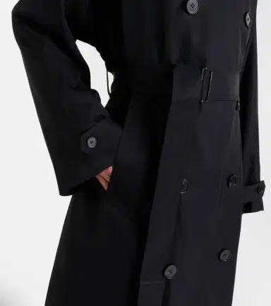 The Frankie Shop Veyron double-breasted twill trench coat | Thumbnail 5 The Frankie Shop Veyron double-breasted twill trench coat | Thumbnail 5