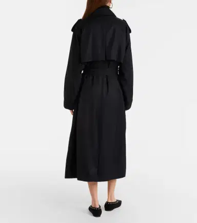 The Frankie Shop Veyron double-breasted twill trench coat | Thumbnail 6 The Frankie Shop Veyron double-breasted twill trench coat | Thumbnail 6