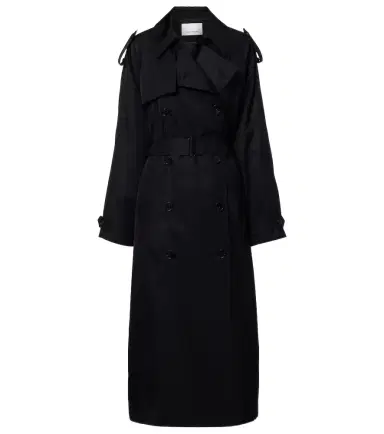 The Frankie Shop Veyron double-breasted twill trench coat | Thumbnail 1 The Frankie Shop Veyron double-breasted twill trench coat | Thumbnail 1
