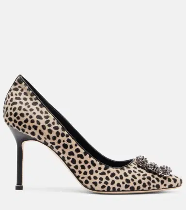 Manolo Blahnik Hangisi 90 leopard-print calf hair pumps | Thumbnail 4 Manolo Blahnik Hangisi 90 leopard-print calf hair pumps | Thumbnail 4