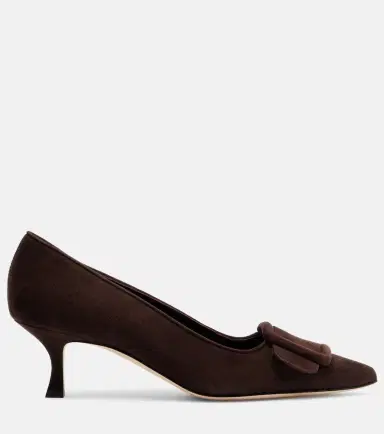 Manolo Blahnik Maysale 50 suede pumps | Thumbnail 3 Manolo Blahnik Maysale 50 suede pumps | Thumbnail 3