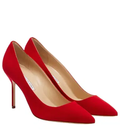 Manolo Blahnik BB 90 suede pumps | Thumbnail 1