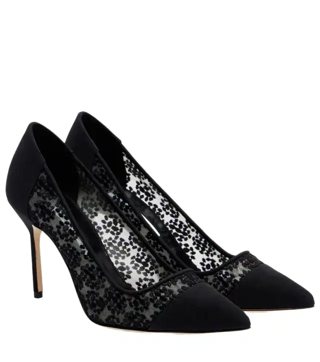 Manolo Blahnik Capcour 90 lace pumps