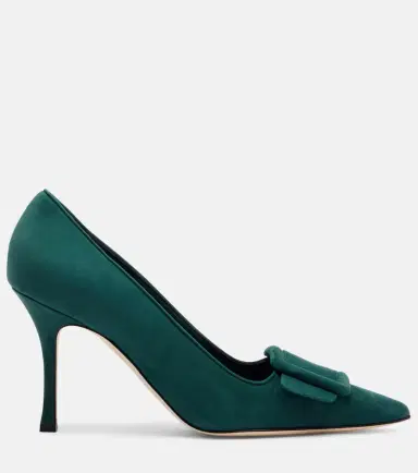 Manolo Blahnik Maysale 90 suede pumps | Thumbnail 2 Manolo Blahnik Maysale 90 suede pumps | Thumbnail 2