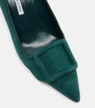 Manolo Blahnik Maysale 90 suede pumps | Thumbnail 3 Manolo Blahnik Maysale 90 suede pumps | Thumbnail 3