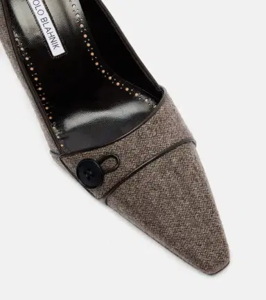 Manolo Blahnik Lulumae 70 herringbone pumps | Thumbnail 2