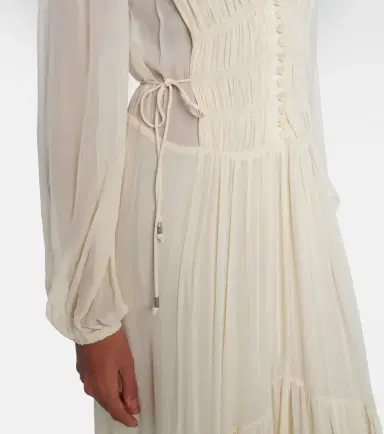 Marant Étoile Briane gathered muslin maxi dress | Thumbnail 2