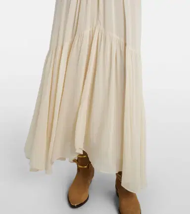 Marant Étoile Briane gathered muslin maxi dress | Thumbnail 6