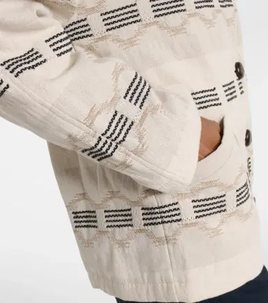 Marant Étoile Qayla cotton-blend jacquard jacket | Thumbnail 3 Marant Étoile Qayla cotton-blend jacquard jacket | Thumbnail 3