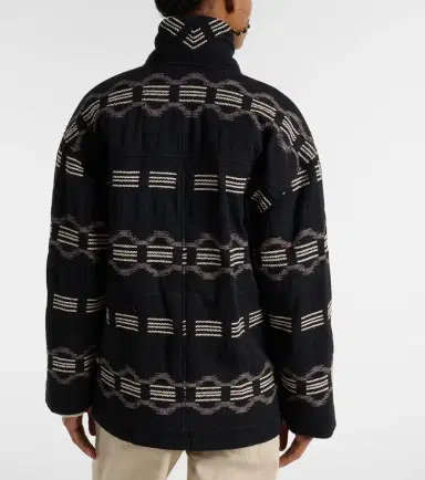 Marant Étoile Qayla cotton-blend jacquard jacket | Thumbnail 3 Marant Étoile Qayla cotton-blend jacquard jacket | Thumbnail 3