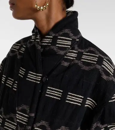 Marant Étoile Qayla cotton-blend jacquard jacket | Thumbnail 4 Marant Étoile Qayla cotton-blend jacquard jacket | Thumbnail 4