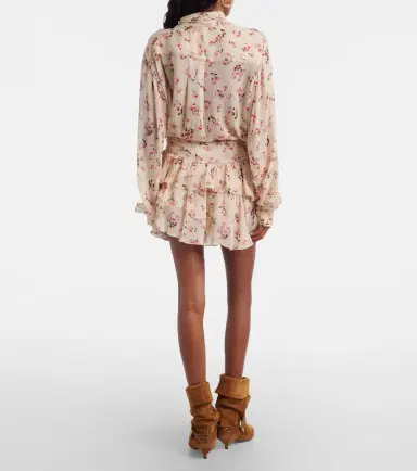 Marant Étoile Floral ruffled miniskirt | Thumbnail 3