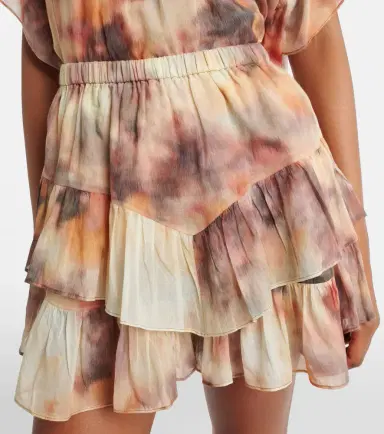 Marant Etoile Jocadia printed ruffled cotton skort | Thumbnail 4