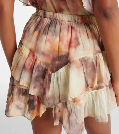 Marant Etoile Jocadia printed ruffled cotton skort | Thumbnail 5